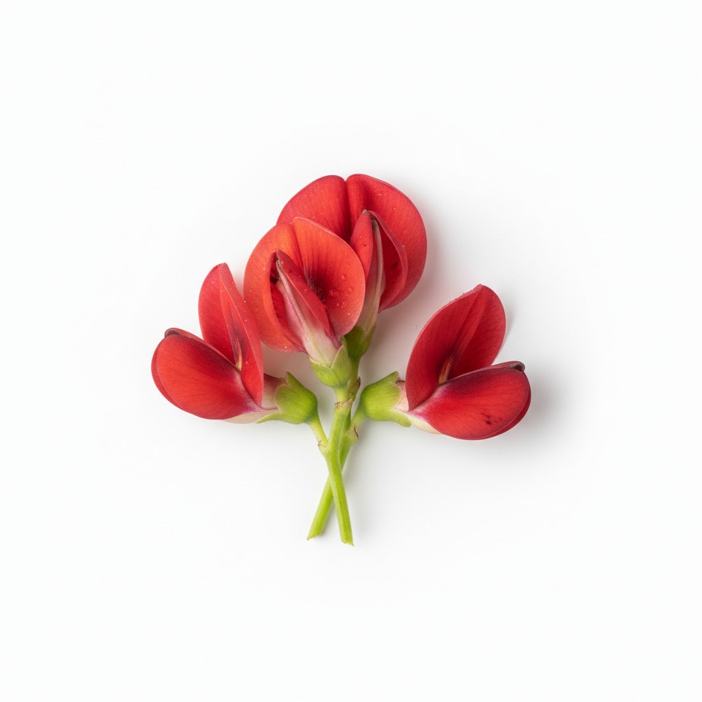 Flor de judía roja